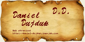 Daniel Dujdup vizit kartica